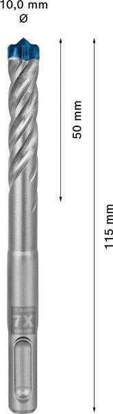 BOSCH Hammerbohrer Expert SDS-7X Ø18 mm, Arbeitslänge 200 mm, SDS-plus