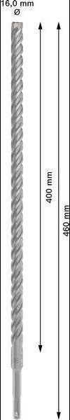 Bosch Hammerbohrer PRO SDS plus-5X, Ø 10,0 mm, Arbeitslänge 100 mm, SDS plus, Vierschneider für Stahlbeton