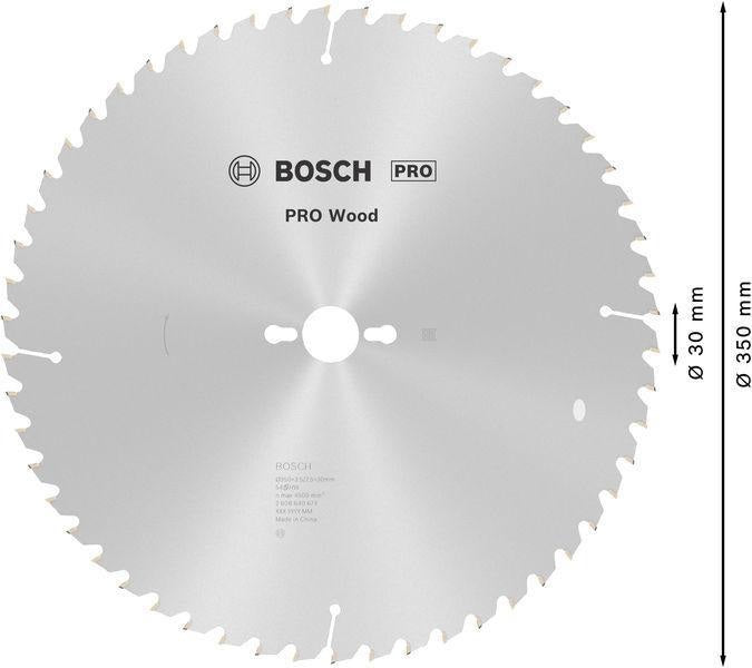Bosch Kreissägeblatt PRO Wood AD 160 mm Z24 WZ für präzise Holzschnitte