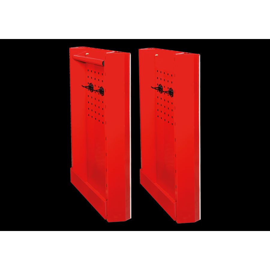 KING TONY Profi-Werkzeuge - Perforierte Werkzeugwagen-Seitenstütze Evolution - 5 tlg. 87430A