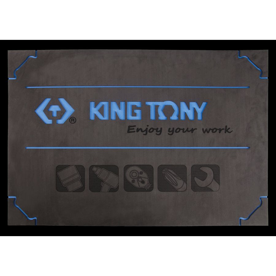 KING TONY Profi-Werkzeuge - Schutzmatte EVAWAVE für Werkzeugwagen, KING TONY Profi-Werkzeuge - Logo 8500011