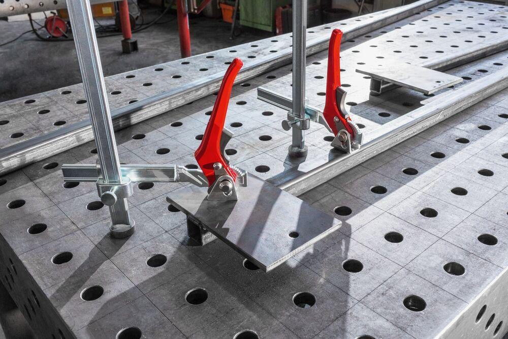 BESSEY Spannelement TWV mit variabler Ausladung für Schweißtische – max. 200 mm Spannweite