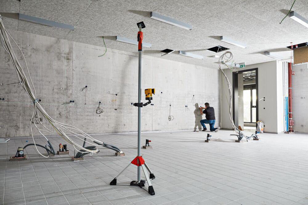BESSEY Baustativ STE-BS für Deckenstützen mit Rohr-Ø 29 und 32 mm – Stabiler Stand, Werkzeuglose Montage