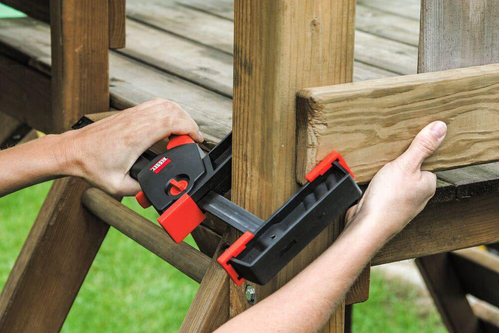 BESSEY Einhandzwinge DuoKlamp 30-8 – Spann- und Spreizfunktion, 300 mm Spannweite, 85 mm Ausladung