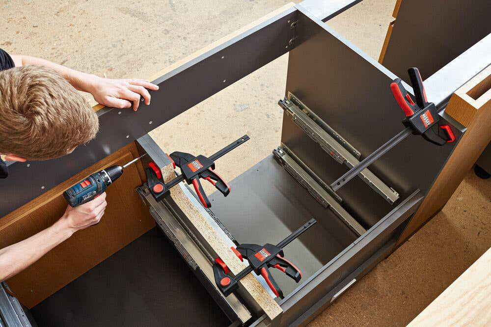 BESSEY Einhandzwinge EZ Spannweite 150 mm, Ausladung 60 mm, umsteckbar zum Spreizen
