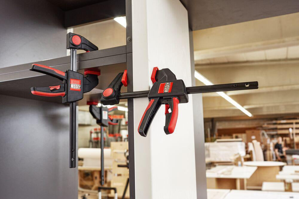 BESSEY Einhandzwinge EZ Spannweite 150 mm, Ausladung 60 mm, umsteckbar zum Spreizen