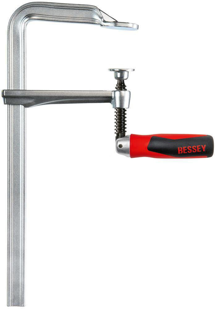 BESSEY Ganzstahlschraubzwinge GZ-KG mit 2-K-Klappgriff, 250 mm Spannweite, 120 mm Ausladung
