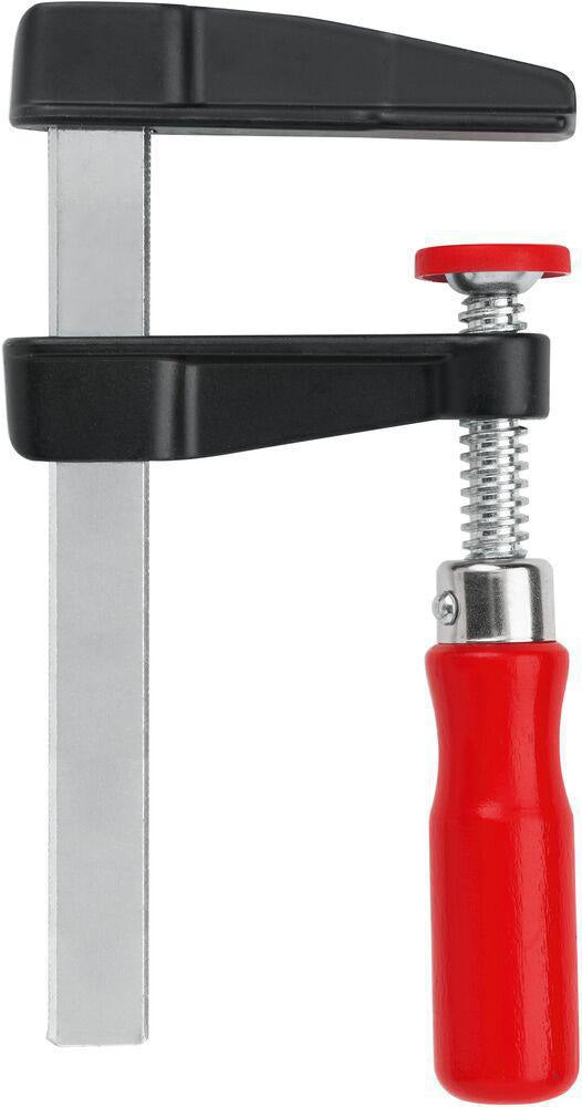 BESSEY Druckgussschraubzwinge LM Spannweite 100 mm Ausladung 50 mm mit Holzgriff