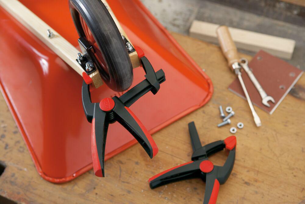 BESSEY Federzwinge VarioClippix XV – stufenlos verstellbar, 55 mm Spannweite