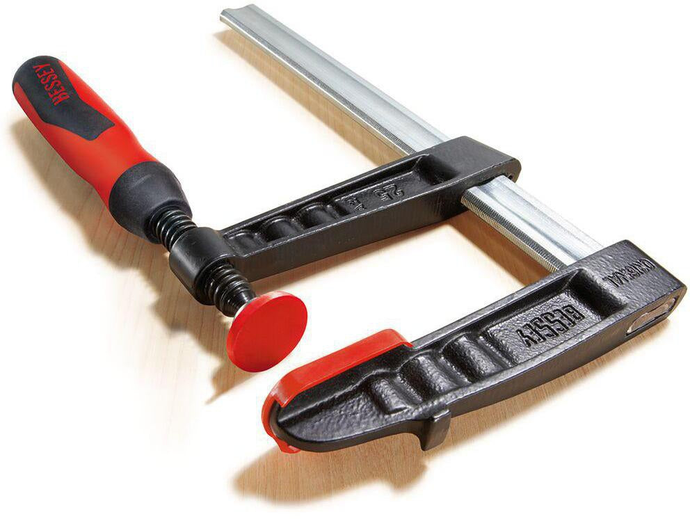 BESSEY Temperguss-Schraubzwinge TG-2K Spannweite 160 mm, Ausladung 80 mm, 2K-Griff, 6000 N Spannkraft