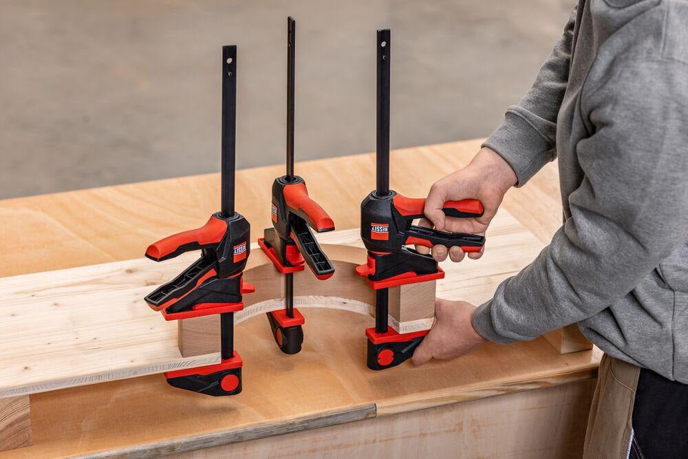 BESSEY Einhandzwinge EZ360-15 mit 360° Dreh-Mechanismus, 150 mm Spannweite, 1400 N Spannkraft