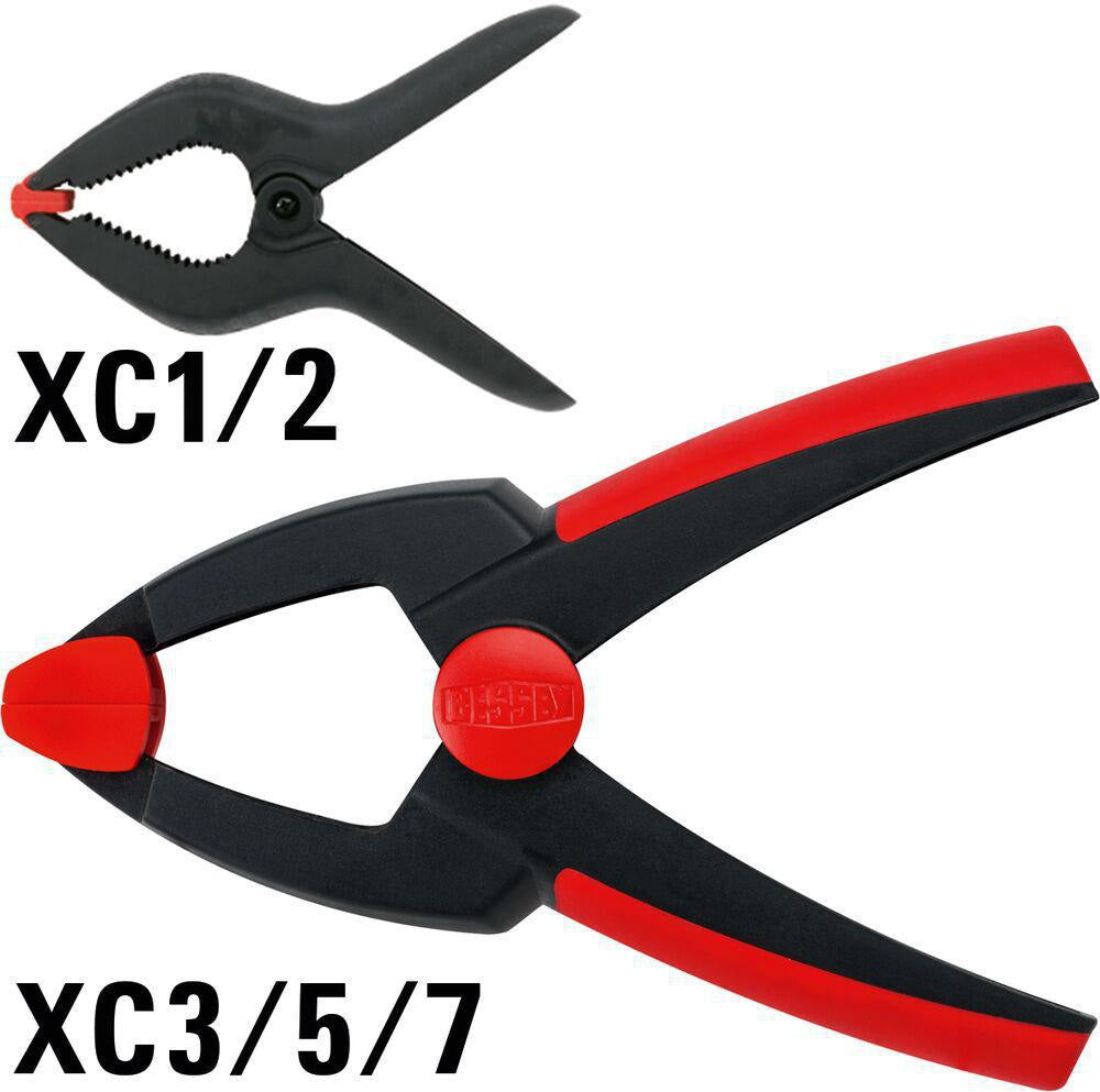 BESSEY Federzwinge Clippix XC Spannweite max. 35 mm, Ausladung 37 mm