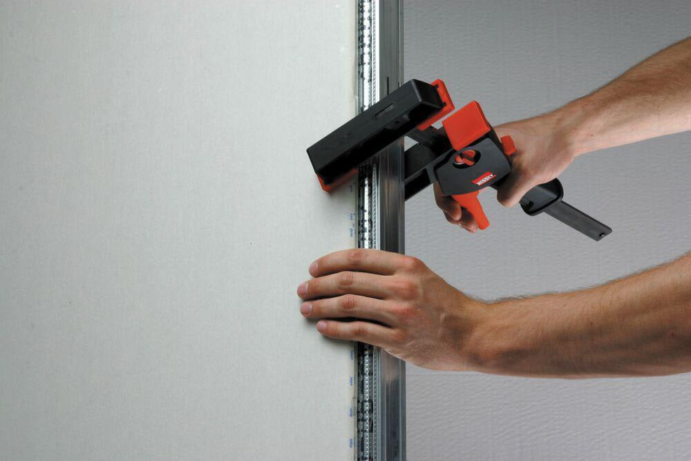BESSEY Einhandzwinge DuoKlamp 30-8 – Spann- und Spreizfunktion, 300 mm Spannweite, 85 mm Ausladung