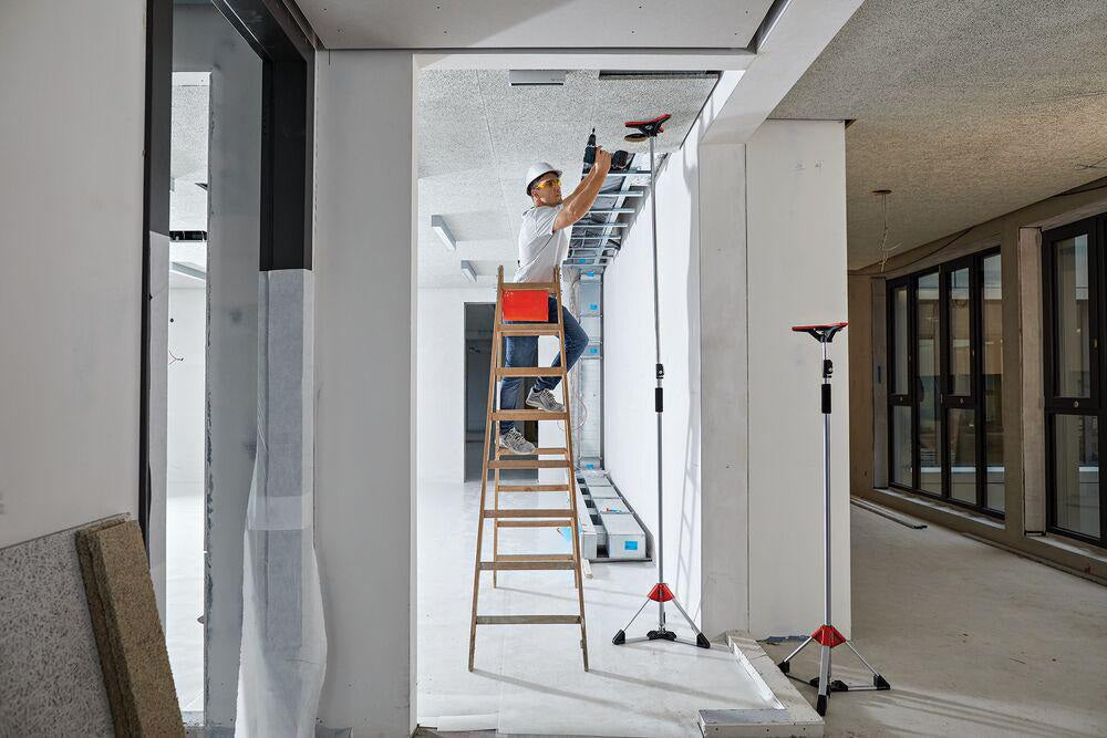 BESSEY Deckenstativ STE-DS für Rohr-Ø 25 und 28 mm – Vergrößerte Abstützfläche