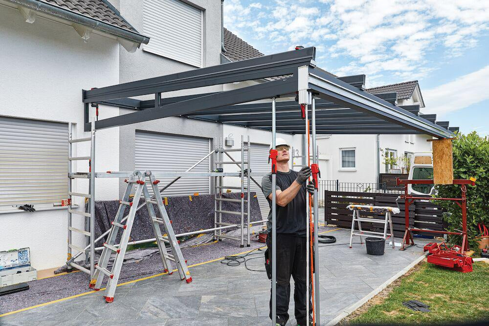 BESSEY Montagestütze STE250 – Teleskopstütze bis 160 kg, 1450–2500 mm, Einhandbedienung