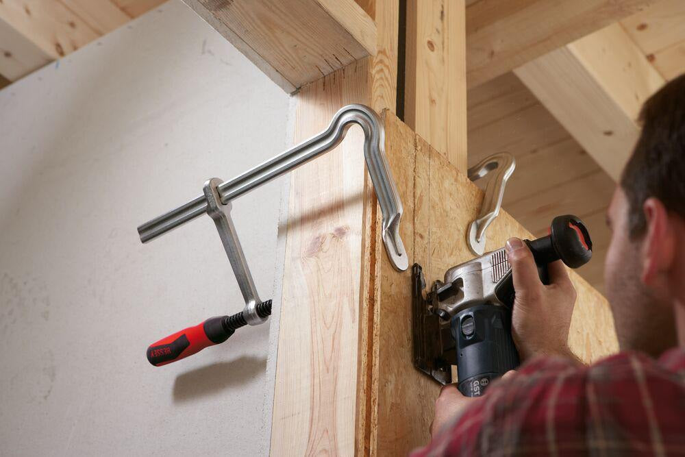 BESSEY Ganzstahlschraubzwinge OMEGA Spannweite 160 mm Ausladung 80 mm 2-K-Griff