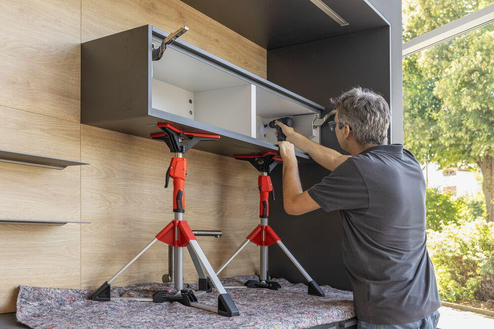 BESSEY Deckenstativ STE-DS für Rohr-Ø 25 und 28 mm – Vergrößerte Abstützfläche