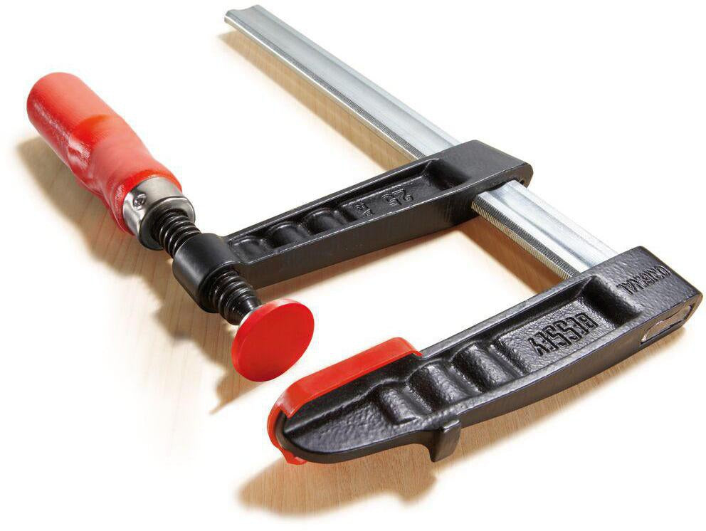 BESSEY Temperguss-Schraubzwinge TGK 400 mm Spannweite, 120 mm Ausladung, Holzgriff, 7000 N Spannkraft