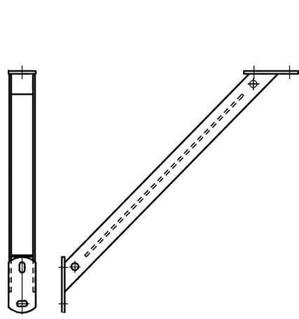 Walraven Stützbalken 45 Grad ev H: 250 mm – für viele Profildimensionen