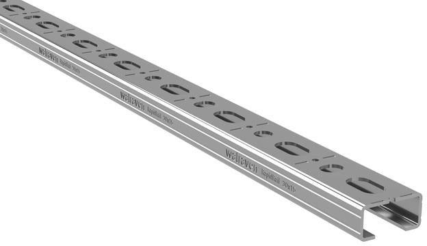 Walraven Montageschiene RapidRail 27x18 mm C-Profil 2 m mit Schnittmarkierungen