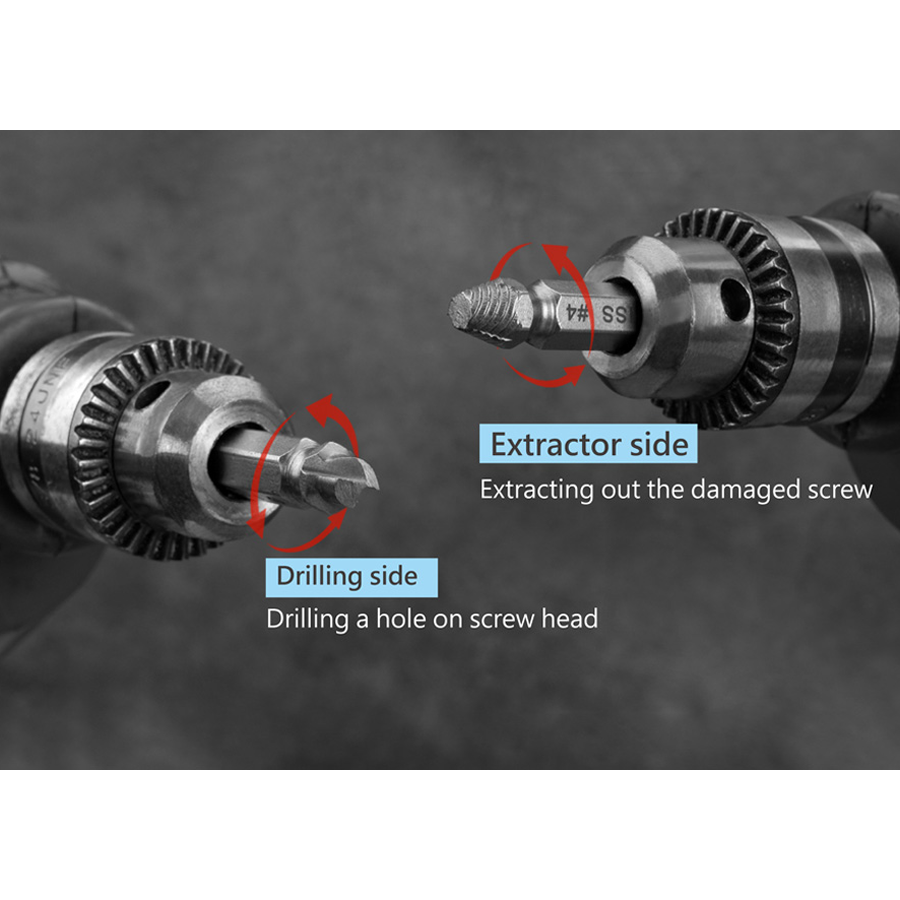 KING TONY Profi-Werkzeuge - Schraubenabzug-Set - 6 tlg. 11406SQ