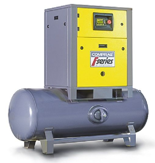 Comprag Schraubenkompressor, FR-0408, Basisversion mit Behälter ohne Kältetrockner, 0,62 m³/min, 8 bar, C-11410013
