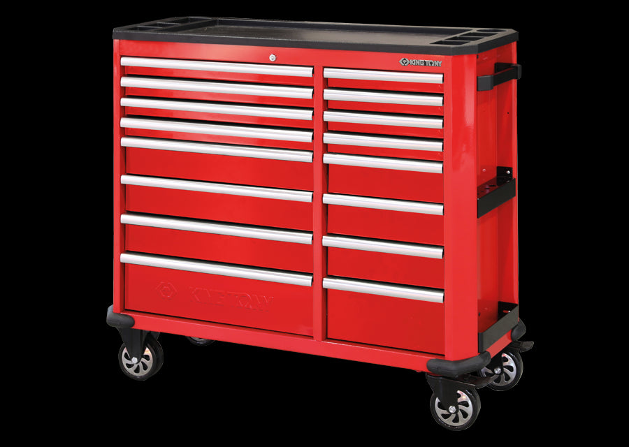 KING TONY Profi-Werkzeuge - Mobile Werkbank - 16 Schubladen 87B3116B