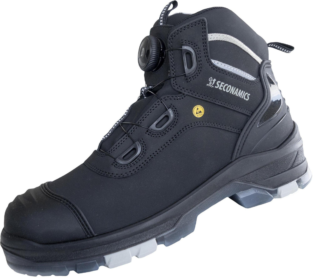 NITRAS Sicherheitsstiefel ULTIMATE STEP MID FIT S7S CI FO SC SR – Metallfrei, wasserdicht, Drehverschluss