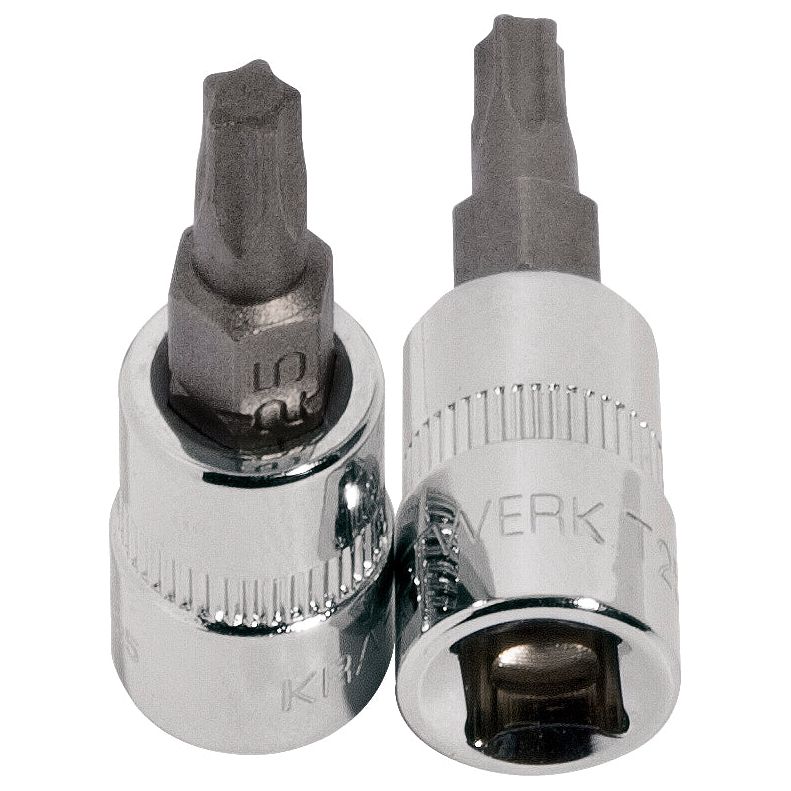 Kraftwerk PRO LINE 1/4" Schraubendreher-Steckschlüsseleinsatz 5-Stern Innen TX, TORX, T15