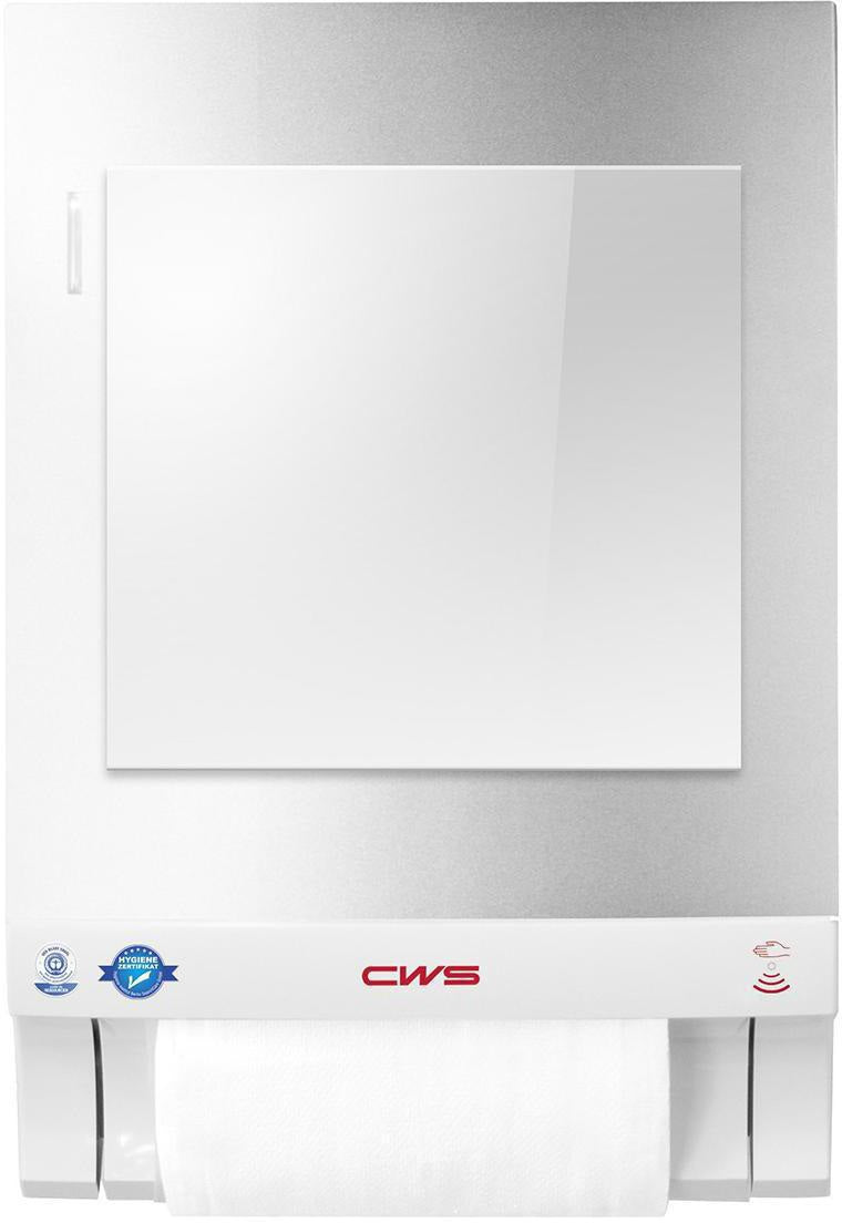 CWS Frontpanel Spiegel Spiegelaufsatz für Stoffhandtuchspender Paradise Dry Slim – Glas