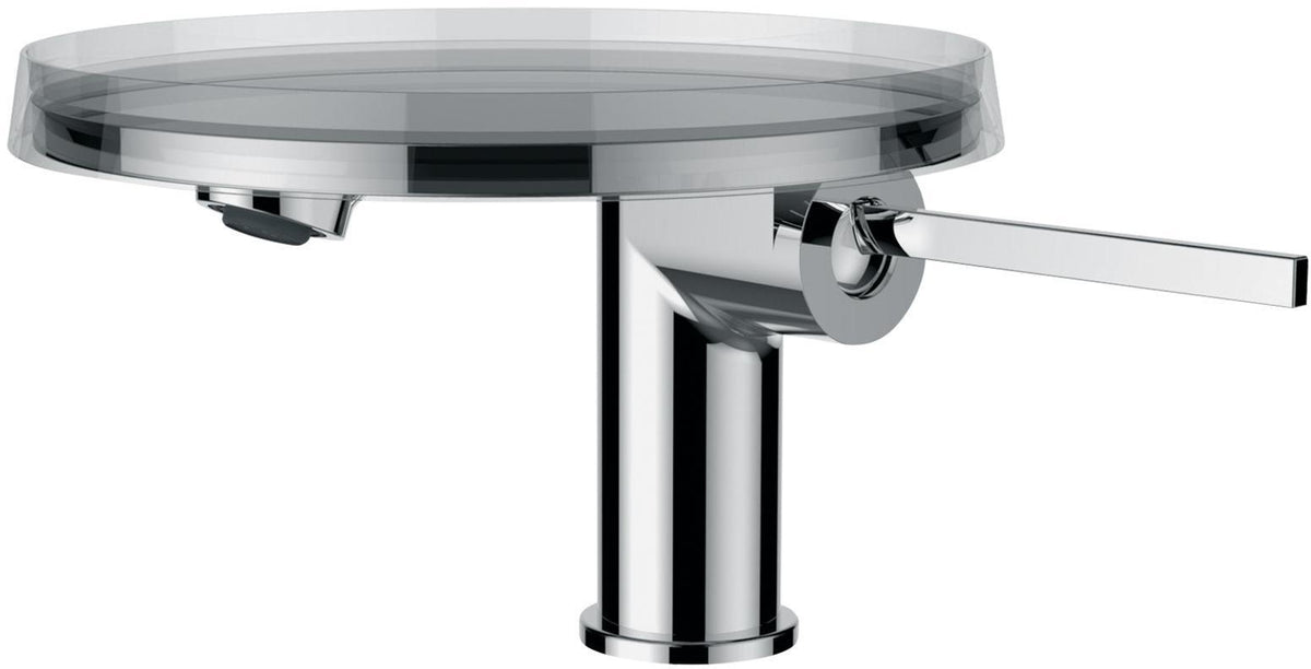 LAUFEN KARTELL Einhebel-Waschtischmischer mit Deko-Disc transparent chrom