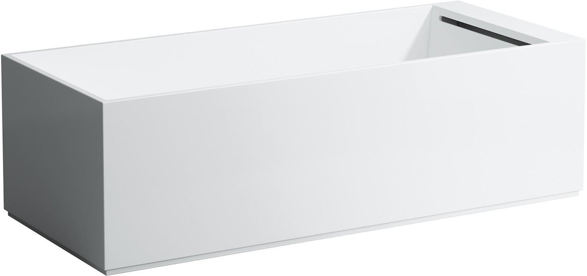LAUFEN Badewanne KARTELL freistehend 1760x760 mm mit LED-Beleuchtung in Weiß