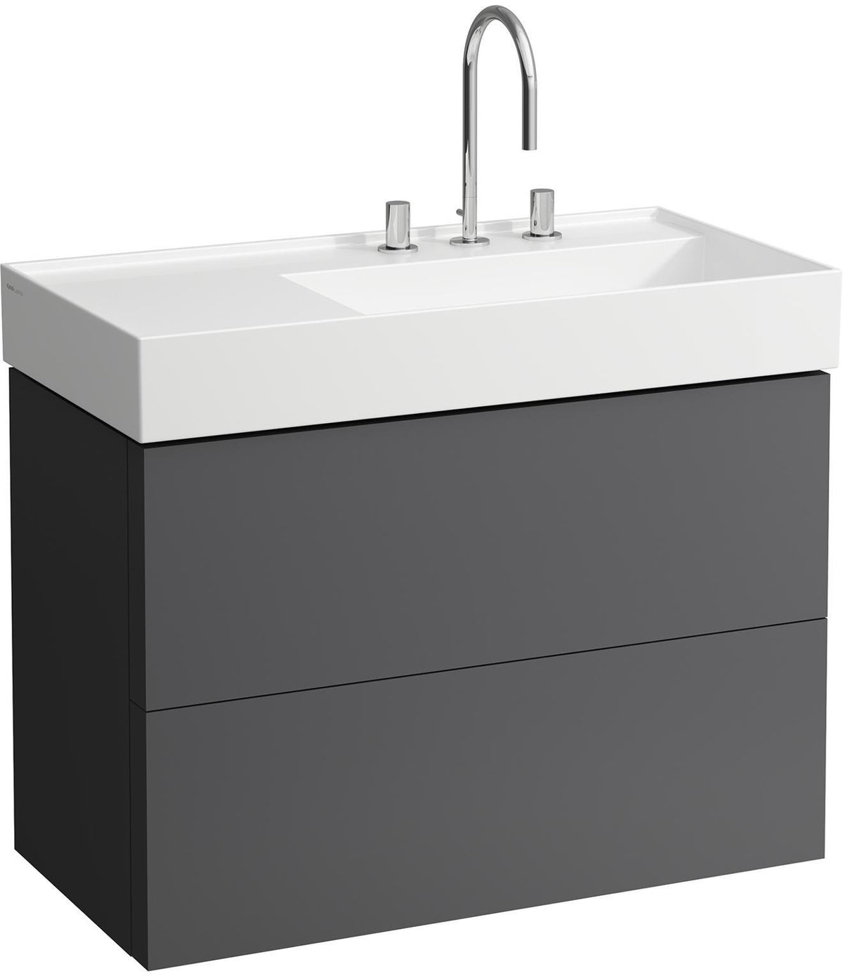 LAUFEN Waschtischunterbau KARTELL 600x880x450 mm, 2 Schubladen, weiß matt