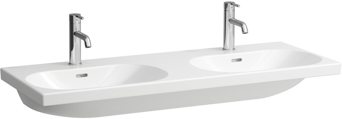 LAUFEN Doppelwaschtisch LUA 120x46 cm unterbaufähig mit Überlauf in Pergamon
