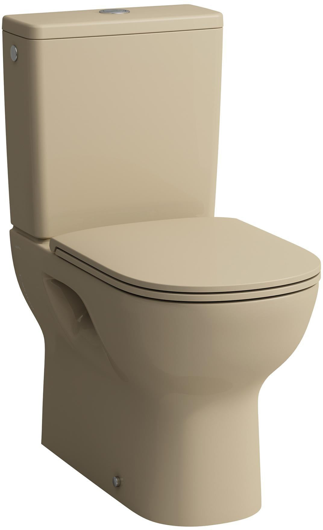 LAUFEN Stand-WC Kombination LUA 360x650mm spülrandlos weiß – Tiefspüler mit waagerechtem oder senkrechtem Abgang
