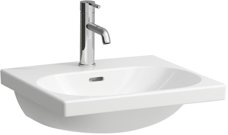 LAUFEN Aufsatzwaschtisch LUA 50x46 cm Sanitärkeramik mit Überlauf und 1 Hahnloch in Pergamon