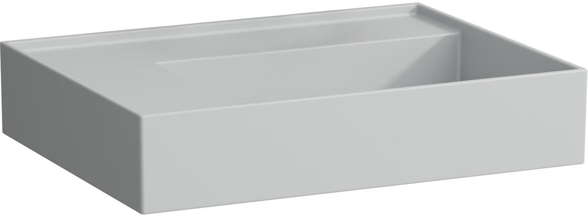 LAUFEN Waschtisch KARTELL 600x460 mm weiß, Ablage links, 1 Hahnloch, ohne Überlauf