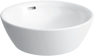 LAUFEN PRO B Waschtisch-Schale 420x420 mm weiß mit Überlauf – Aufsatzwaschtisch ohne Hahnloch