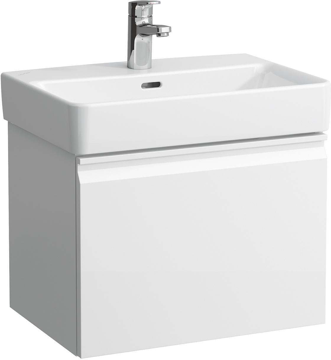 LAUFEN PRO S Waschtischunterbau 510x390x370 mm Weiß Matt mit Schublade und Griffmulde