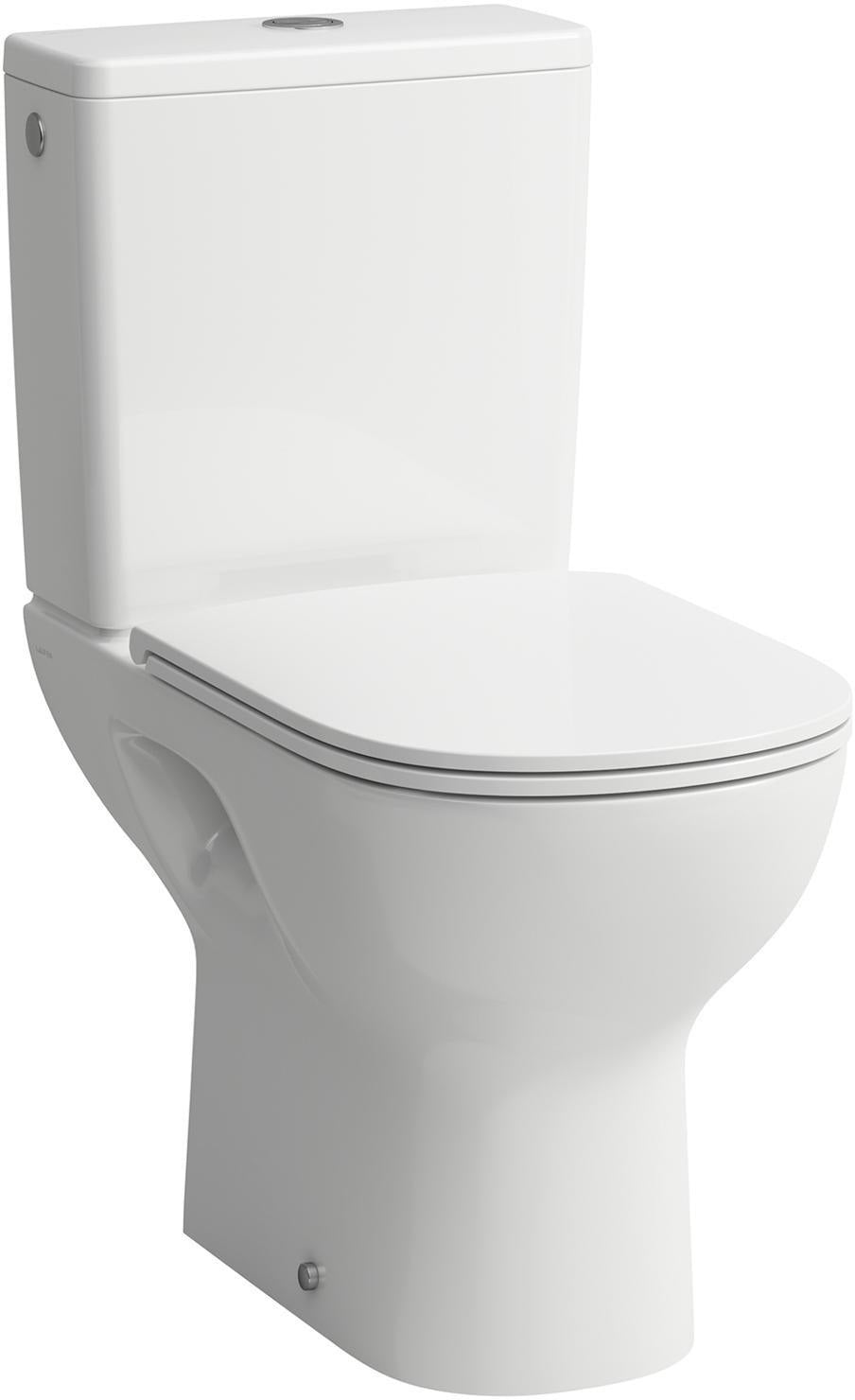 LAUFEN LUA Stand-WC Kombination Tiefspüler 360x650mm spülrandlos pergamon