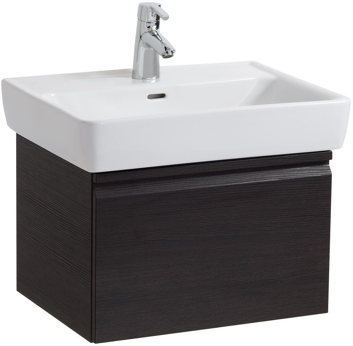 LAUFEN PRO A Waschtischunterbau 450 mm Wenge mit Schublade und Griffmulde