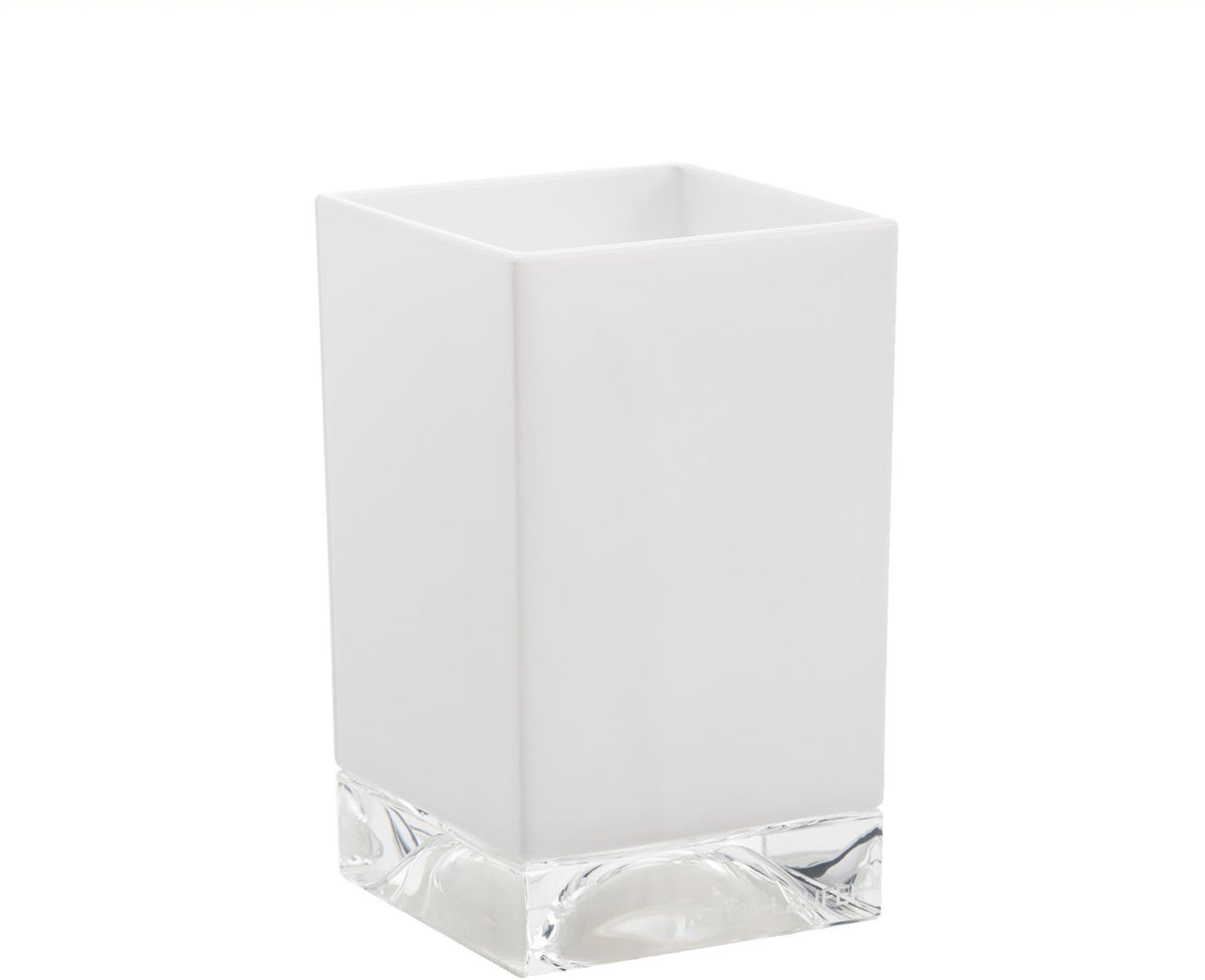 LAUFEN Becher KARTELL BOXY 70 x 70 x 120 mm kristallklar aus Kunststoff