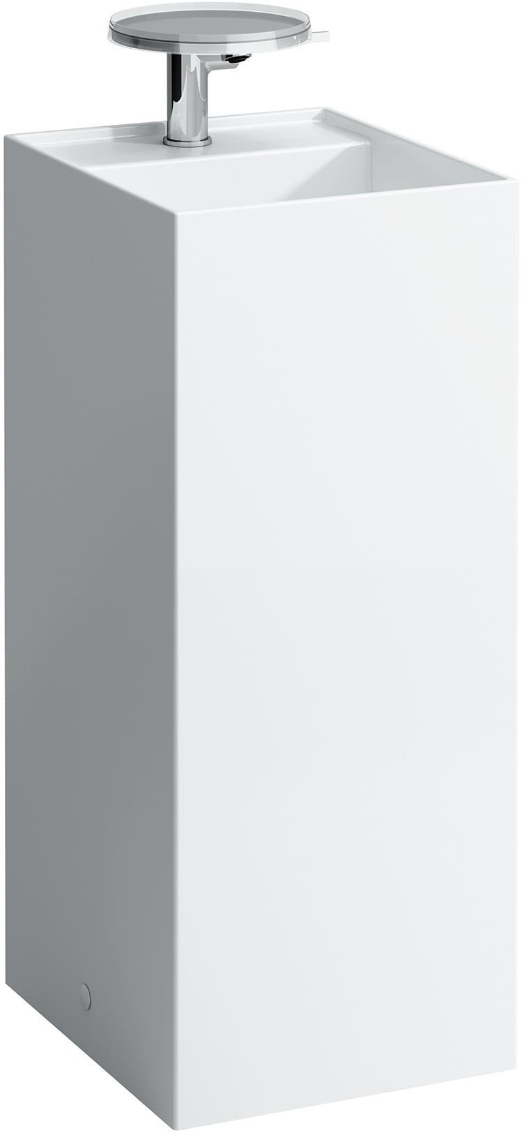LAUFEN Waschtisch KARTELL LAUFEN freistehend 900 mm weiß 1 Hahnloch ohne Überlauf