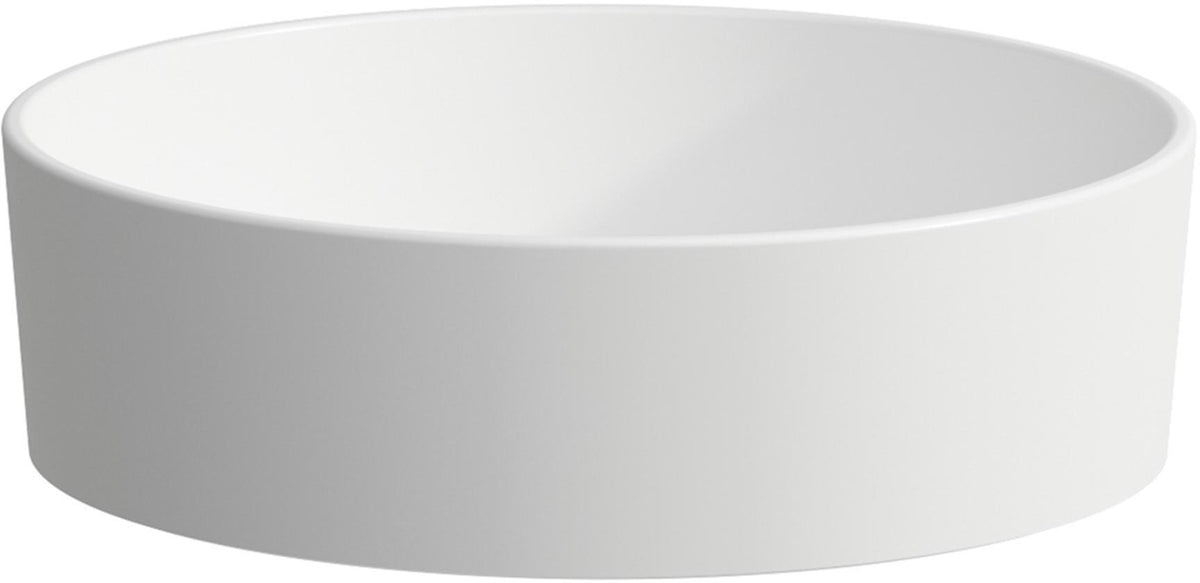 LAUFEN Waschtisch-Schale KARTELL 420x420x135 mm weiß ohne Hahnloch – Aufsatzwaschtisch von Ludovica & Roberto Palomba