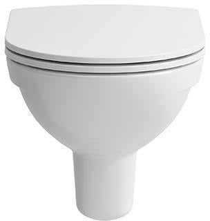 LAUFEN PRO Wand-WC spülrandlos Tiefspüler 53 cm weiß – wandhängend