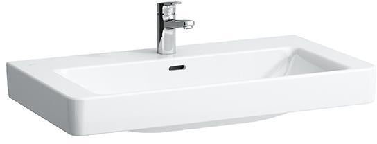 LAUFEN PRO S Waschtisch 850x460 mm mit Überlauf und 1 Hahnloch in Weiß