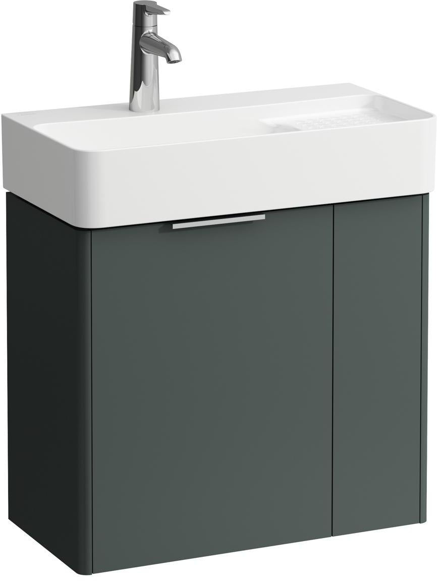 LAUFEN Waschtischunterbau VAL BASE 290 mm weiß matt – 2 Türen, Wandmontage, mit Dämpfung