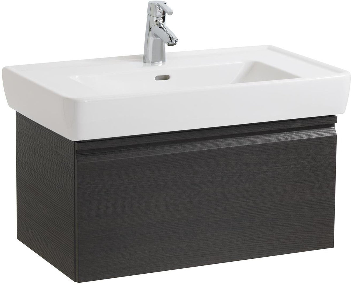 LAUFEN PRO A Waschtischunterbau 450 mm Wenge mit Schublade und Griffmulde