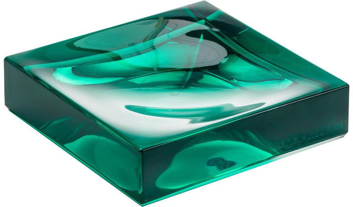 LAUFEN Seifenschale KARTELL BOXY 105x105x25 mm kristallklar – Designer-Accessoire fürs Bad