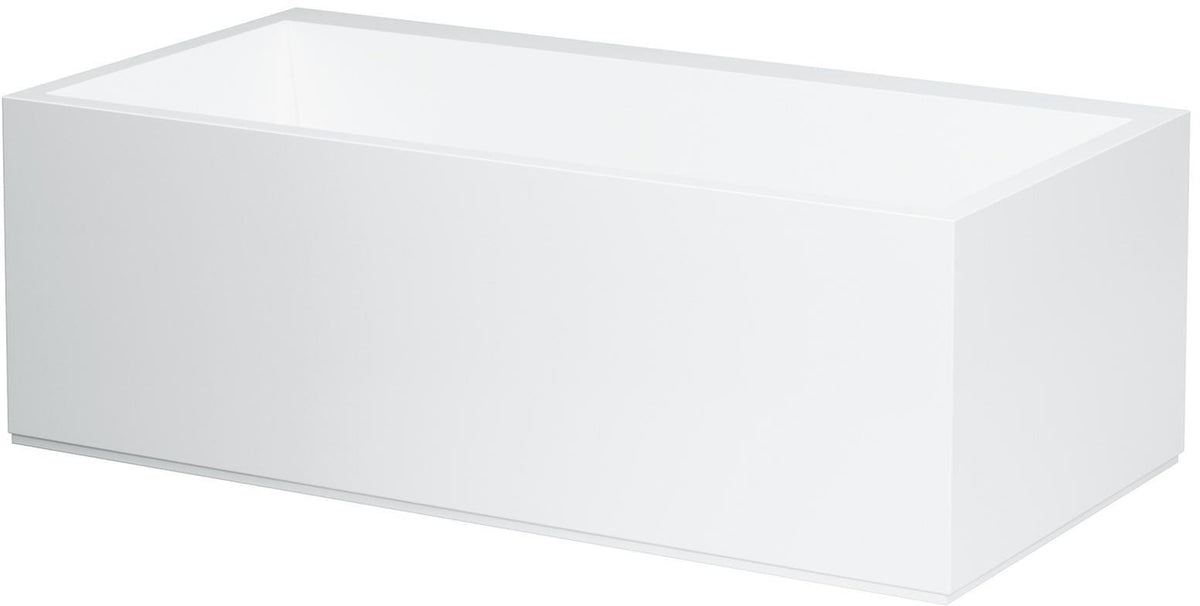 LAUFEN Badewanne KARTELL 1700x860 mm links mit LED-Beleuchtung und Schürze aus Sentec